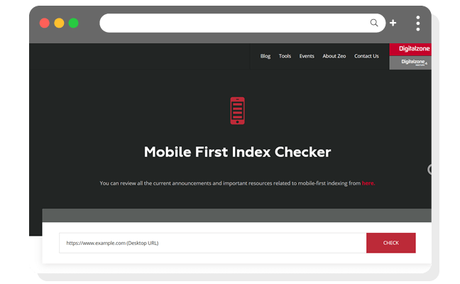 モバイルファーストインデックスチェックツール（Mobile First Index Checker）